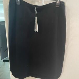 NWT Eileen Fisher Petite Large PL Elegant Black Skirt $198